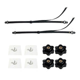 2Pcs Adjustable TV Security Straps Adhesive Anti Tip Furniture Anchors