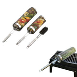 Stainless Steel Rolling Grilling Basket Set BBQ Grill Mesh Camping Barbecue Rack