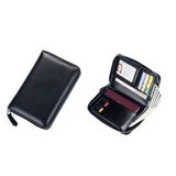 Travel Leather Wallet Cash Ticket Card Holder Organiser Phone Wallet Black