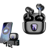 Wireless Bluetooth 5.3 Headphones HiFi Stereo Earbuds with LED Display in-Ear Earphone