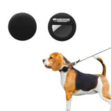 2Pcs For Apple AirTag Holder Hidden Silicone AirTag Tracker Case with Security Pin Black