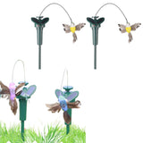 2Pcs Solar/Battery Powered Hummingbird Garden Yard Ornament Decor