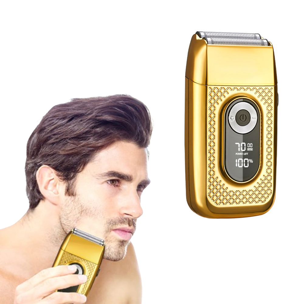 USB Rechargeable Electric Razor LED Display Shaver with Double Floatin ...
