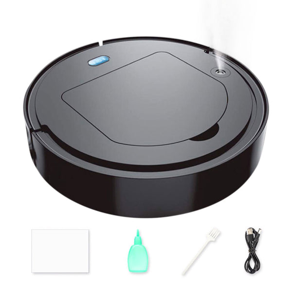 4‑in‑1 Smart Vacuum Cleaner Wireless Sweeping Robot with UV Cleaning Function Black