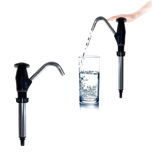 Portable Water Hand Pump Sink Tap Motorhome Camping Trailer Replacement Pumping Tool Black