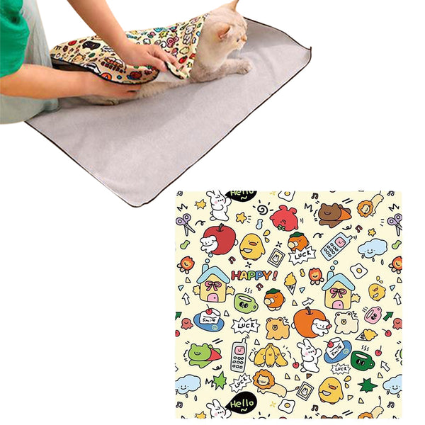 Anti-Escape Cat Grooming Wrap Mat Anti-Scratch Calming Wrap for Pet Nail Clipping Multifunctional Pet Mat