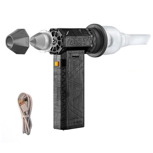 3-in-1Compressed Air Duster Electric Vacuum Duster Security Hammer