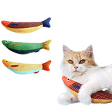3Pcs Saury Fish Cat Toys Interactive Cat Kitten Kicker Teething Toys