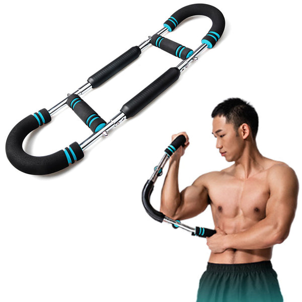 Adjustable Twister Arm Exerciser Spring Workout Bar Exercise Strengthener Home Fitness Equipment