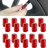24Pcs Car Tire Valve Stem Caps Universal Air Caps Cover for Auto Bike Trucks Motorcycles Red