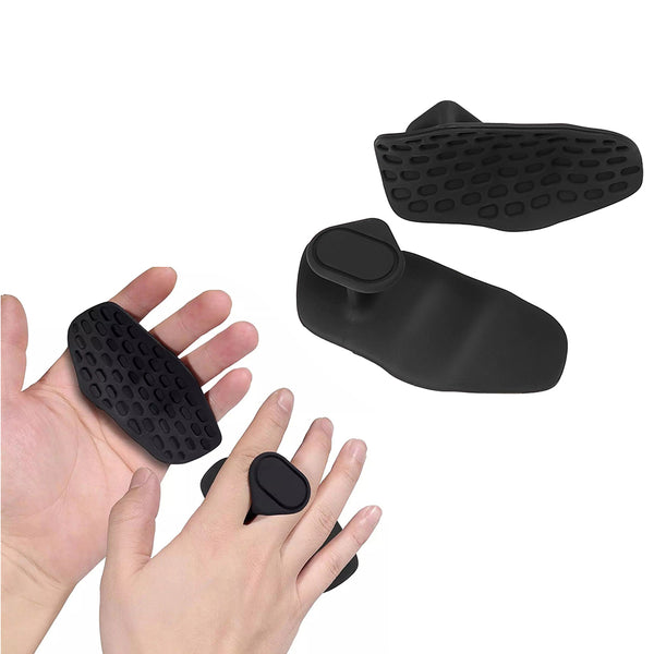 2Pcs Anti-Slip Workout Grips Ergonomic Weightlifting Gloves for Pull-Ups Gym Training and Exercise Black