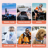 HD 1080P Pet Recorder Camera Mini Sport Action Camera with Video Recording for Outdoor Sports Vlogging