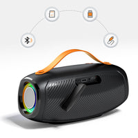 Portable Bluetooth Wireless Speaker With LED Lights For Indoor Outdoor Party