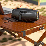 Portable Bluetooth Wireless Speaker With LED Lights For Indoor Outdoor Party