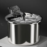 USB Powered 2L Automatic Cat Water Fountain Stainless Steel Pet Water Feeder