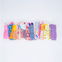 58Pcs Doll Clothes and Accessories Set DIY Dollhouse Toy Accessories Xmas Birthday Gift for Girls