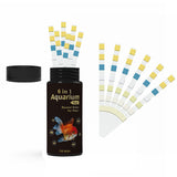 100Pcs Set 6-in-1 Aquarium Test Strips for Freshwater Saltwater Fish Tank Test Kit