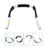 3-Color LED Neck Reading Light 11-Level Adjustable Book Lamp with Bendable Arms White