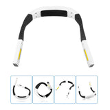 3-Color LED Neck Reading Light 11-Level Adjustable Book Lamp with Bendable Arms White