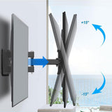 Full Motion TV Wall Mount for 32-75 Inch TVs Telescopic Tilt VESA Wall Stand for LED/LCD Flat Curved Screen