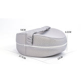 Ergonomic Leg Knee Pillow for Side Sleeper Memory Foam  Knee Support Pillow Cushion Grey