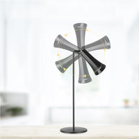4-in-1 Wireless Touch Control Night Light Multifunctional Desk Lamp Clamp Light Wall Light Emergency Lamp Black