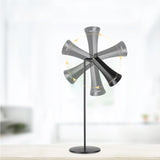 4-in-1 Wireless Touch Control Night Light Multifunctional Desk Lamp Clamp Light Wall Light Emergency Lamp Black