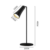 4-in-1 Wireless Touch Control Night Light Multifunctional Desk Lamp Clamp Light Wall Light Emergency Lamp Black