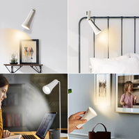 4-in-1 Wireless Touch Control Night Light Multifunctional Desk Lamp Clamp Light Wall Light Emergency Lamp White