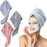 3Pcs Set Microfiber Hair Towels Drying Hair Wrap Turban for Wet Hair