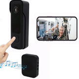 720P HD Smart Wireless Video Doorbell  Motion Detection WIFI Security Doorbell Camera with Night Vision Black
