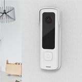 720P HD Smart Wireless Video Doorbell  Motion Detection WIFI Security Doorbell Camera with Night Vision White