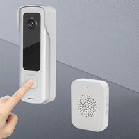 720P HD Smart Wireless Video Doorbell  Motion Detection WIFI Security Doorbell Camera with Night Vision White