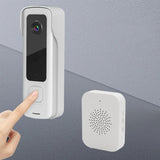 720P HD Smart Wireless Video Doorbell  Motion Detection WIFI Security Doorbell Camera with Night Vision White