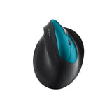 Vertical 3-Mode Ergonomic Mouse Rechargeable Wireless Mouse with 6 Buttons Green