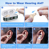 Digital In-Ear Hearing Aids Rechargeable Sound Amplifier for Seniors Hearing Loss Cuticolor