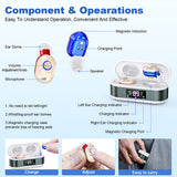 Digital In-Ear Hearing Aids Rechargeable Sound Amplifier for Seniors Hearing Loss Mix Color