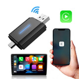 2-in-1 Wireless CarPlay Box Android Auto Apple Carplay Adapter
