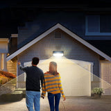 3-Mode Solar Motion Sensor Wall Light Water-Resistant Outdoor Security Light for Patio Garage Garden