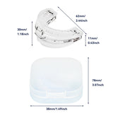 Adjustable Anti-Snore Mouthpiece Stop Snoring Teeth Grinding Mouth Guard Sleeping Aid Transparent