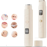 2 in 1 Women Electric Shaver Dual Head Bikini Trimmer Body Hair Trimmer Facial Hair Remover (Beige)