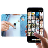 2K Thumb Action Camera Mini Body Camera 180-Degree Rotating  Camcorder for Cycling Motorcycle Sports Vlogging Black