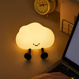 Cloud Night Light Cute Silicone Dimmable LED Nursery Lamp Rechargeable Bedside Touch Lamp