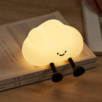 Cloud Night Light Cute Silicone Dimmable LED Nursery Lamp Rechargeable Bedside Touch Lamp