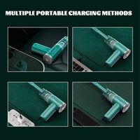 Wireless Handheld Vacuum Cleaner for Car and Home Rechargeable Mini Dust Blower Green