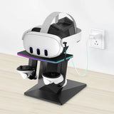 USB Powered RGB Charging Dock Vertical Charging Stand Compatible with Meta Quest 2/ Quest 3/Quest 3S