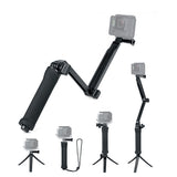 3-Way Folding GoPro Tripod 3-in-1 Selfie Stick Monopod Hand Grip Stand