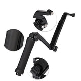 3-Way Folding GoPro Tripod 3-in-1 Selfie Stick Monopod Hand Grip Stand