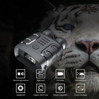 5X Zoom Digital Binoculars with Bult-in Camera 1080P Scope 7-Level Infrared Night Vision Device