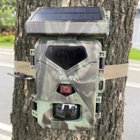 20MP Solar Trail Camera 1080P Rechargeable Recording Video Camera with Night Vision for Wildlife Monitoring Home Security